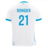 Camisola Olympique de Marseille Rongier 21 Homen Equipamento 1ª 24/25